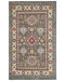 4x6 Brown Kuba Afghan Hand Knotted Wool Area Rug